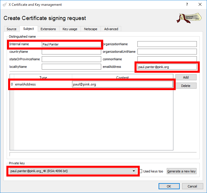 Certificate Signing Request 5